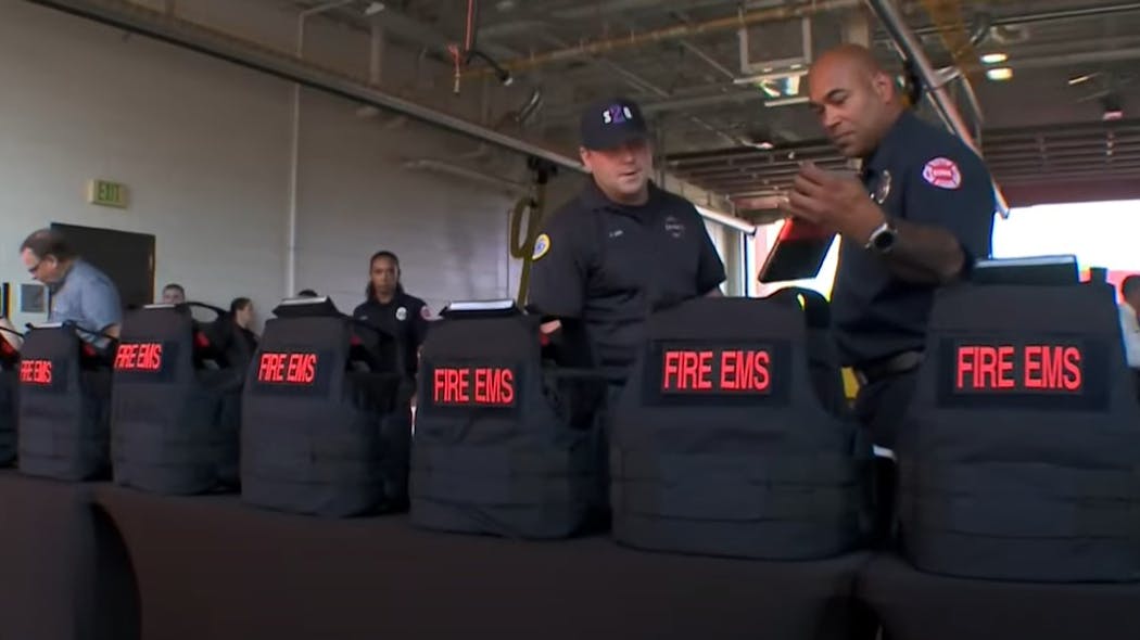 Residents and businesses have raised money to pay for more than 30 ballistic vests and helmets for St. Paul, MN, firefighters.