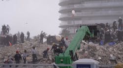 Search teams resumed their efforts Monday after the successful implosion of a partially collapsed condo in Surfside, FL. Search teams resumed their efforts Monday after the successful implosion of a partially collapsed condo in Surfside, FL.