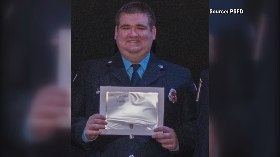 Firefighter Corey Spencer.