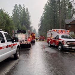 Firefighters extinguished a fiery plane crash after a jet smashed into trees as it was trying to land at the Truckee, CA, Tahoe Airport on Monday.
