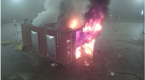 UL&rsquo;s Fire Safety Research Institute conducted three experiments on an intermodal container that was configured to represent an outdoor modular walk-in energy storage system, such as the one where an explosion occurred in April 2019. The experiments were designed to demonstrate the fundamental fire and explosion hazards that develop when cascading thermal runaway occurs inside of such a structure.
