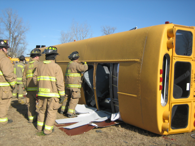When a school bus that&rsquo;s involved in a crash comes to rest on its side, its roof can be breached quickly to provide access, including to remove victims and to provide a path for sending in equipment.