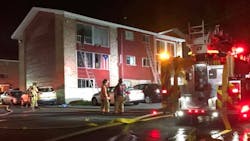Firefighters rescued over a dozen people from the apartment building on Butternut Street in Syracuse early Sunday. Firefighters rescued over a dozen people from the apartment building on Butternut Street in Syracuse early Sunday.