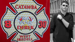 Catawaba, NC, volunteer firefighter Derek Poole.