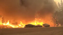 The Dixie Fire tore through Greenville, CA, on Wednesday, gutting buildings along the town's historic main street.