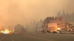 The Dixie Fire tore through Greenville, CA, on Wednesday, gutting buildings along the town's historic main street.