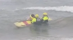 Duluth, MN, firefighters rescued a 20-year-old woman from dangerous rip currents in Lake Superior on Saturday.