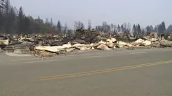 Indian Valley Fire Rescue's station in Greenville, CA, was destroyed by the Dixie Fire.