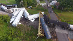 Indianapolis and Shelby County firefighters responded to a massive 80-car train derailment in Fountaintown on Thursday.