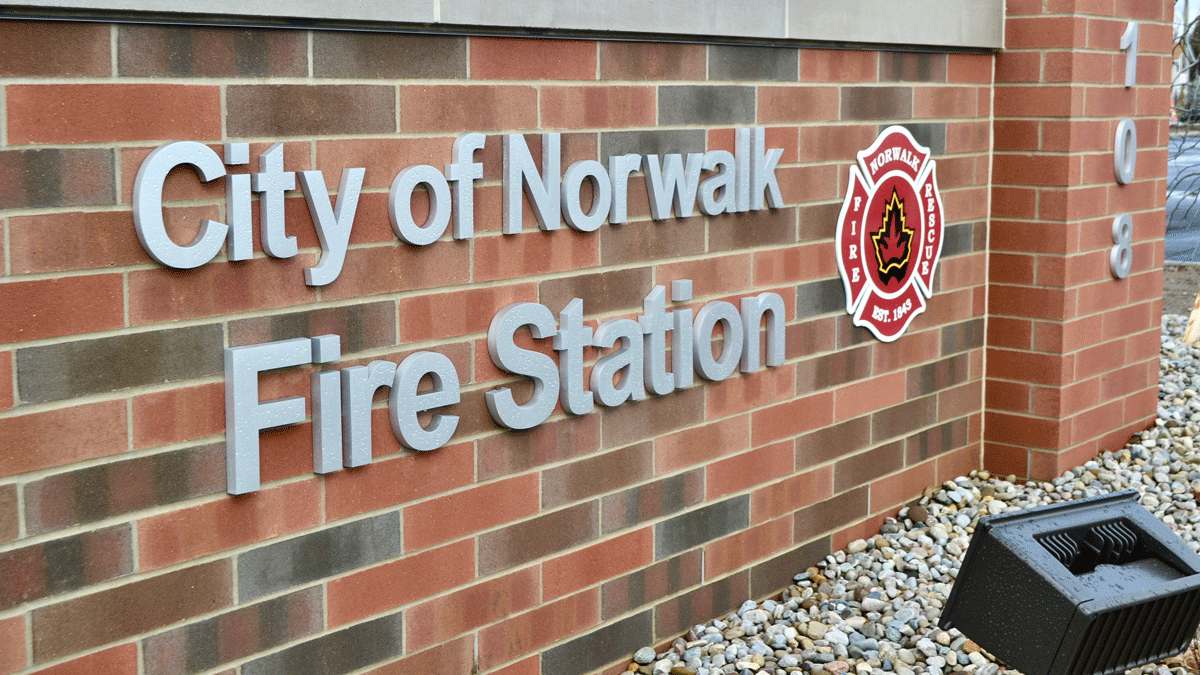 Norwalk Fire Dept Station Sign Oh 611e684b51c12