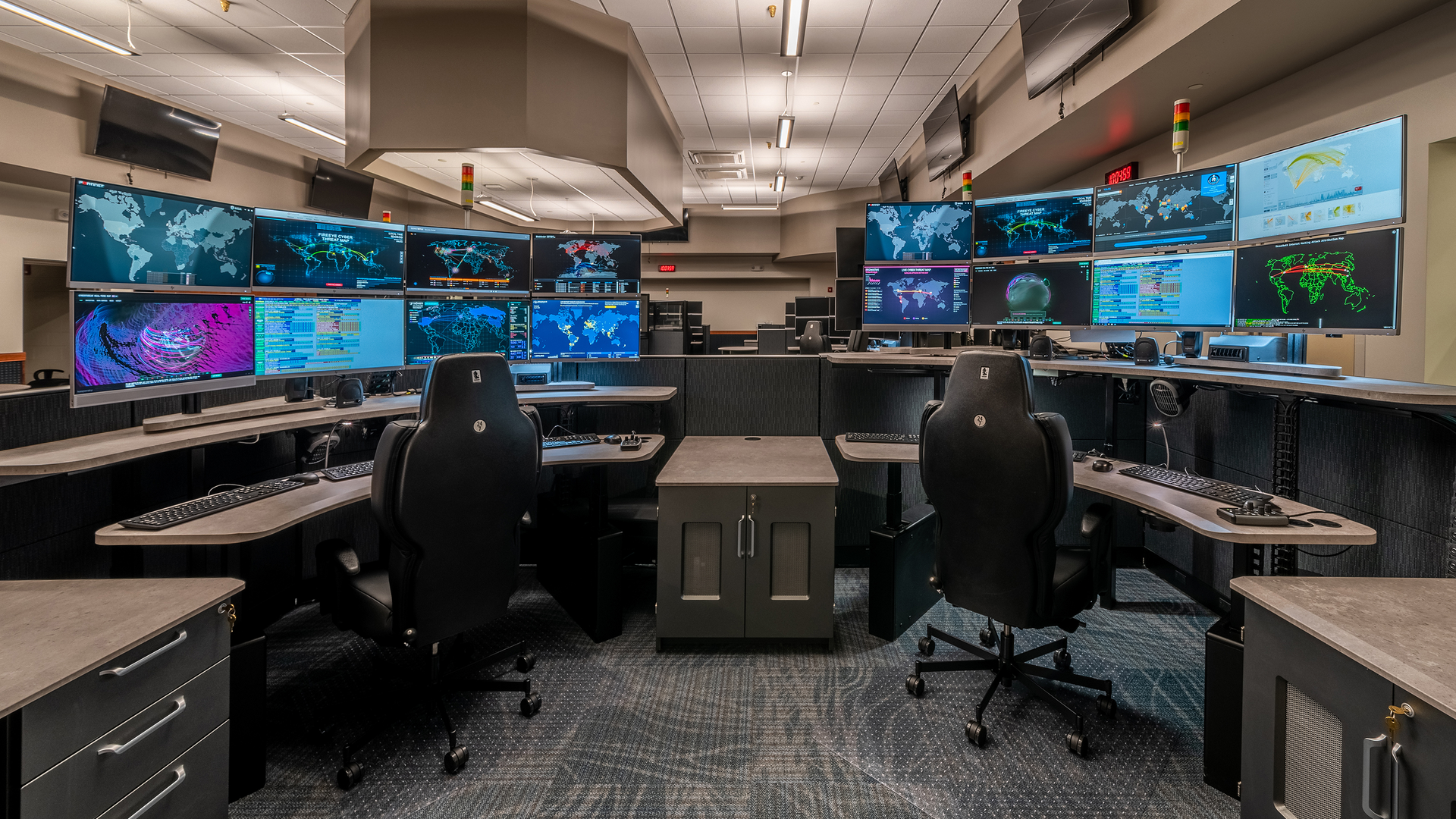 The dispatch center at the Paul E. Lent Public Safety Facility in Saratoga County, NY.