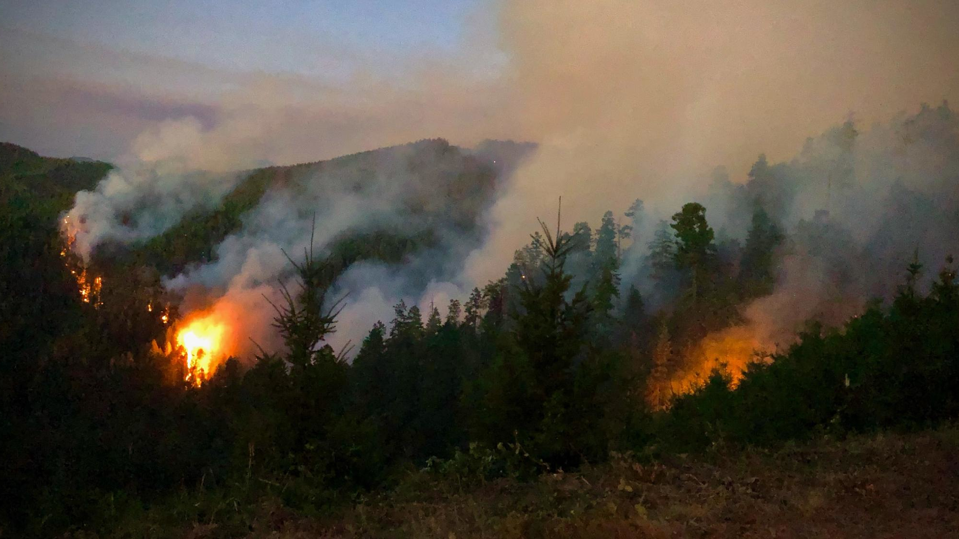 The Skyline Ridge Complex Fire in Douglas County, OR.