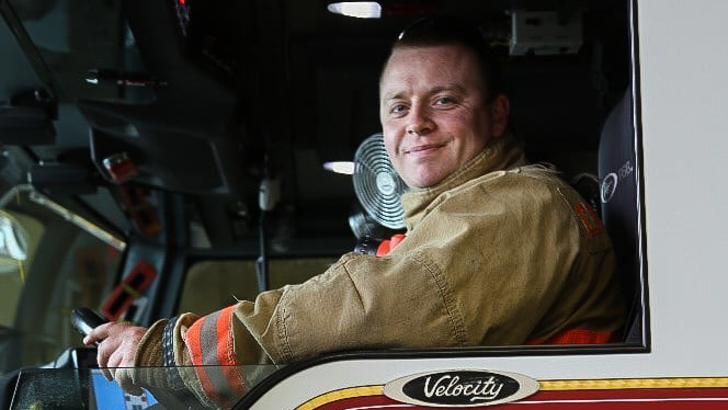 Central Mat-Su Fire Department Engineer Justin Hansen.