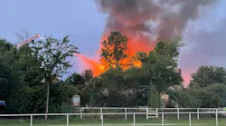 Southlake firefighters found heavy fire conditions in the 10,000-square-foot home early Friday morning.