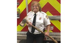 Hartland Volunteer Fire Company member Judy Spencer.