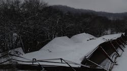 When a large metal barn collapsed, the FFD deployed its drone to monitor structural defects of the structure while firefighters worked inside. When a large metal barn collapsed, the FFD deployed its drone to monitor structural defects of the structure while firefighters worked inside.
