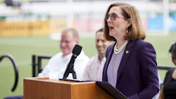 Oregon Gov. Kate Brown speaks at an event on June 30, 2021.