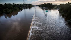 A flooded roadway in Lawrence, NJ, on Thursday Sept. 2, 2021, after the remnants of Tropical Storm Ida blanketed the area with heavy rainfall. A flooded roadway in Lawrence, NJ, on Thursday Sept. 2, 2021, after the remnants of Tropical Storm Ida blanketed the area with heavy rainfall.