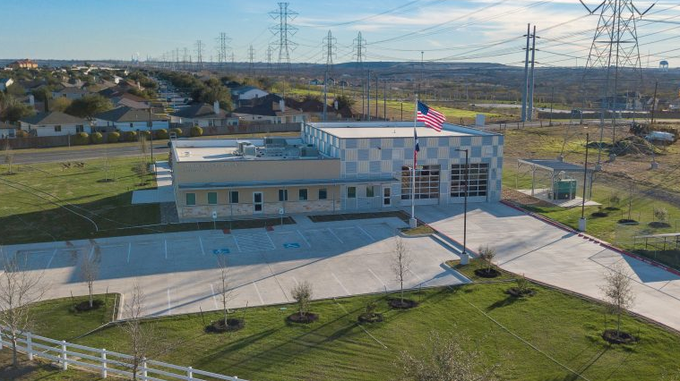 The new Emergency Services District 11 fire station in Bexar County, TX.