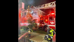 Two Boston firefighters and one residents were injured in the overnight fire. Two Boston firefighters and one residents were injured in the overnight fire.