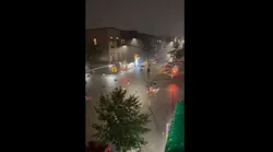 The streets of Brooklyn's Bushwick neighborhood are flooded after the remnants of Hurricane Ida slammed the Northeast on Wednesday, Sept. 1, 2021.
