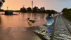 A flooded roadway in Spring Hill, TN, after heavy rainfall on Monday, Sept. 20, 2021. A flooded roadway in Spring Hill, TN, after heavy rainfall on Monday, Sept. 20, 2021.
