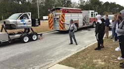 The South Carolina Highway Patrol uses its rollover simulator and manikins to demonstrate what happens to unrestrained vehicle occupants when a vehicle rolls. The South Carolina Highway Patrol uses its rollover simulator and manikins to demonstrate what happens to unrestrained vehicle occupants when a vehicle rolls.
