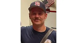 Firefighter Zach Lewis.