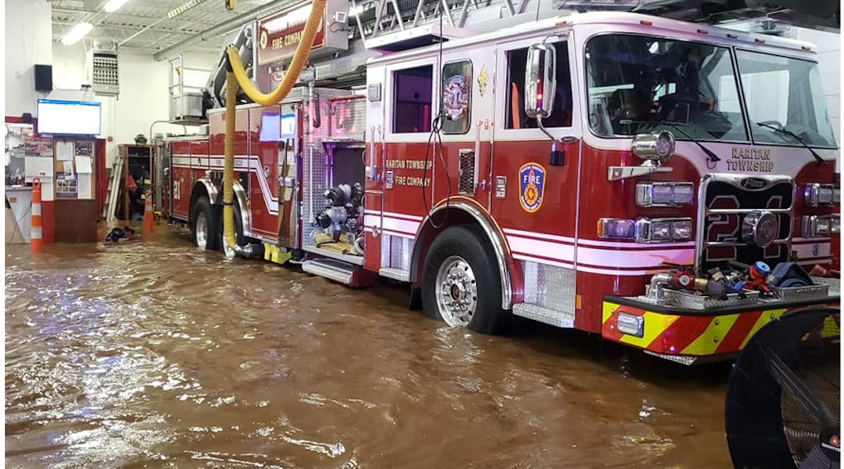 Flooding from Hurricane Ida caused damage that left the Raritan Township firehouse uninhabitable for a few months.