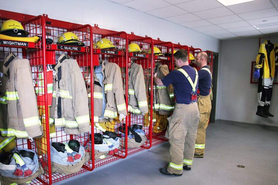 Product of the Day: GearGrid Fire Station Wall Mount Lockers | Firehouse