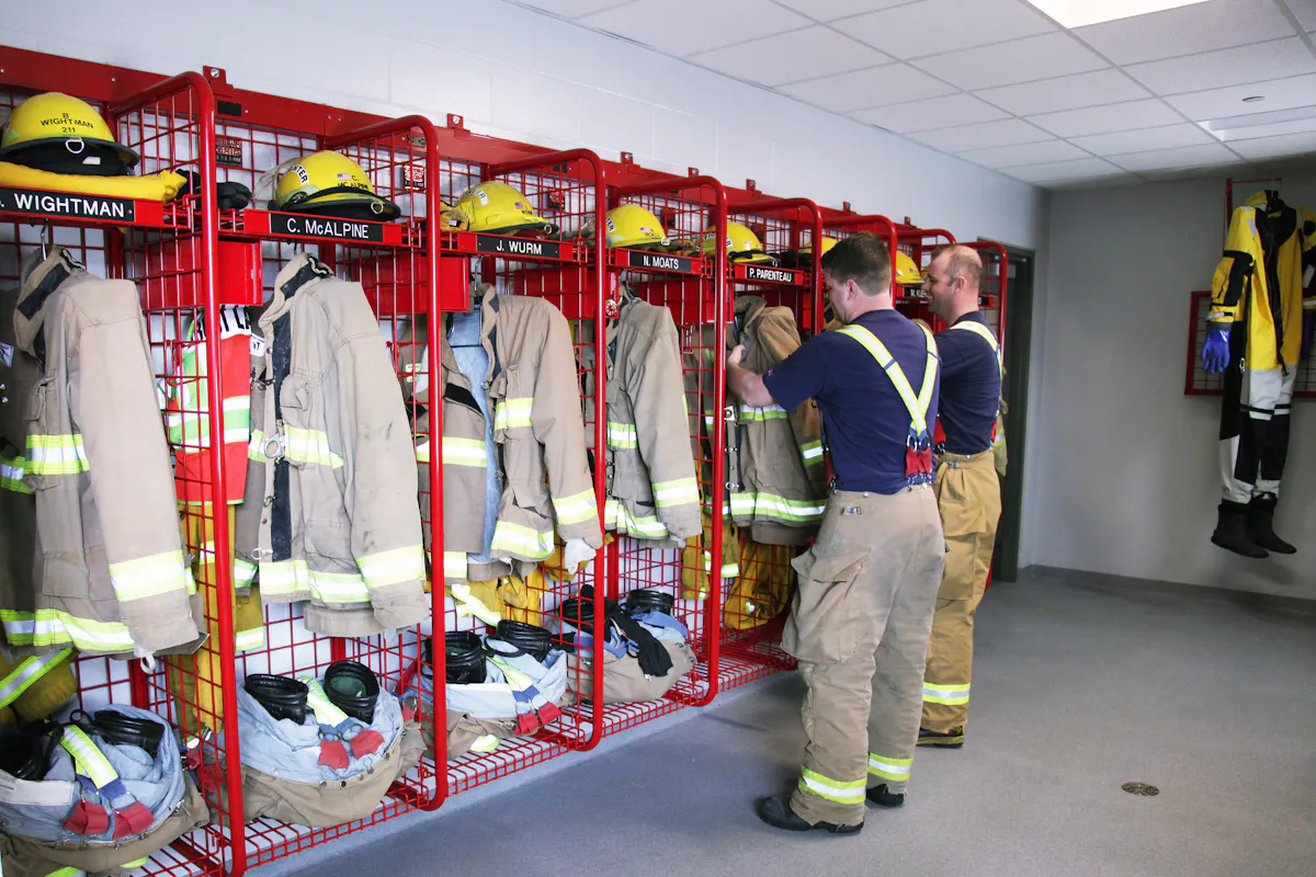 GearGrid Fire Station Wall Mount Lockers | Firehouse