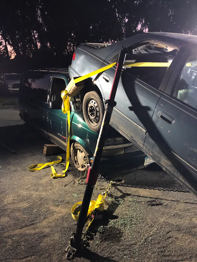 Vehicle Stabilization Examples Crashed Passenger Vehicle Stabilization Techniques | Firehouse