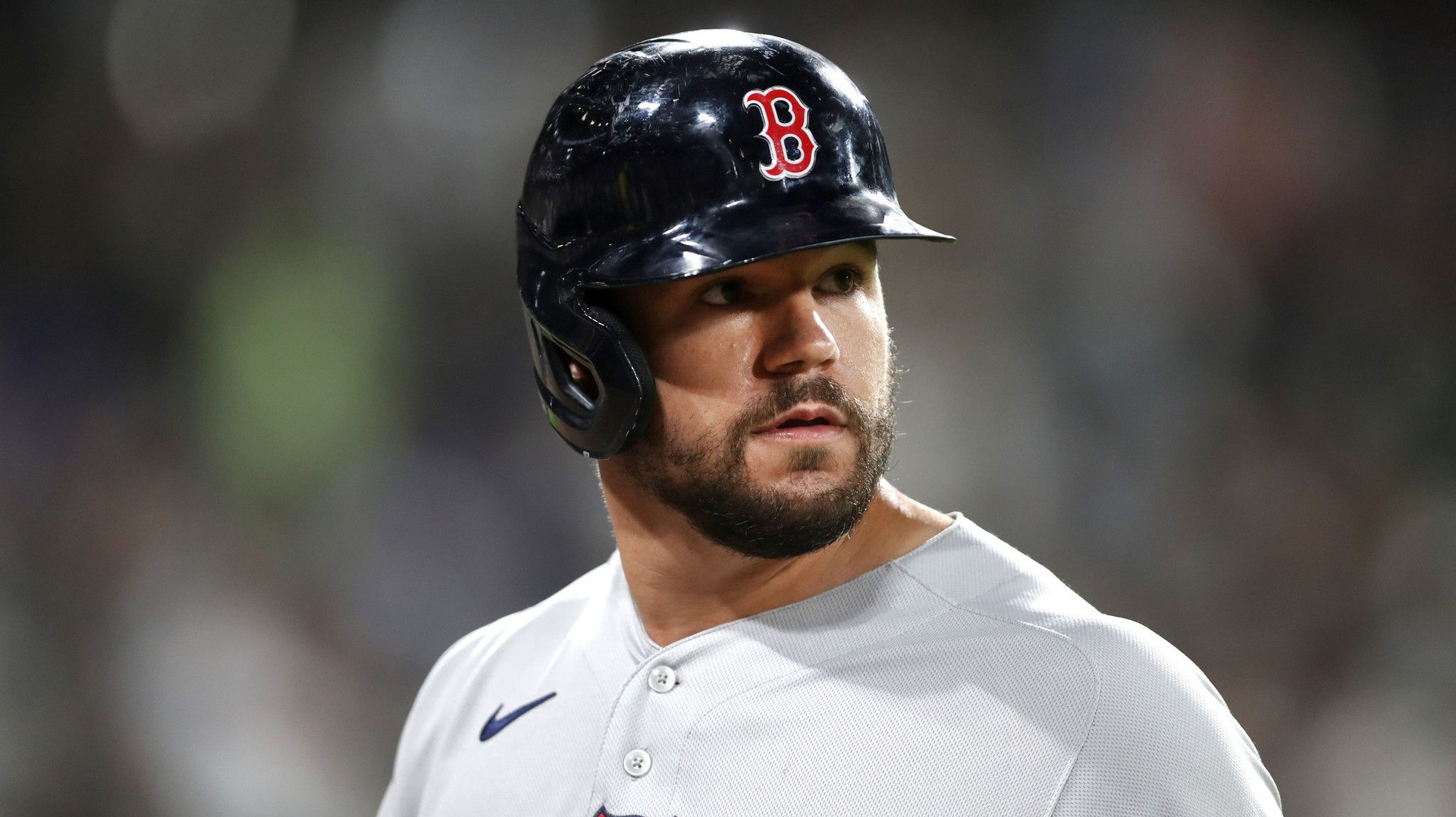 Boston Red Sox outfielder Kyle Schwarber during a game against the Chicago White Sox on Sept. 10, 2021.