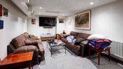 The new look and new location of the fire station's lounge. The new look and new location of the fire station's lounge.