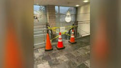 Area inside University of Pittsburgh hall closed off to students after fire extinguisher explodes. Area inside University of Pittsburgh hall closed off to students after fire extinguisher explodes.