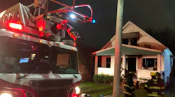 Cleveland firefighters remain on scene after a fatal house fire on Wednesday, Oct. 6, 2021.