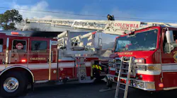 Columbia FD apparatus on scene in January 2021.