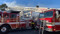 Columbia FD apparatus on scene in January 2021. Columbia FD apparatus on scene in January 2021.