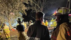 The scene in Pine Plains, NY, after a home explosion claimed the life of the owner, volunteer firefighter Larry Pariseau, on Wednesday, Oct. 13, 2021. The scene in Pine Plains, NY, after a home explosion claimed the life of the owner, volunteer firefighter Larry Pariseau, on Wednesday, Oct. 13, 2021.