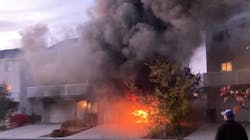 The scene of a house fire in Pullman, WA, where a police officer was grazed in the arm by a bullet on Thursday, Oct. 21, 2021. The scene of a house fire in Pullman, WA, where a police officer was grazed in the arm by a bullet on Thursday, Oct. 21, 2021.