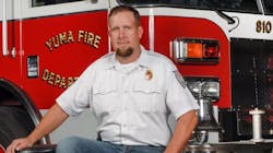 Yuma, CO, firefighter Darcy Stallings. Yuma, CO, firefighter Darcy Stallings.