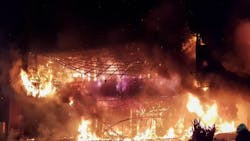 A deadly fire that killed at least 46 people rages at a high-rise in southern Taiwan on Thursday, Oct. 14, 2021. A deadly fire that killed at least 46 people rages at a high-rise in southern Taiwan on Thursday, Oct. 14, 2021.