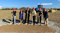 From left to right, CEP Director Marcia Bailey; Sutphen Corporation Vice President Julie Sutphen Phelps; Sutphen Corporation President Drew Sutphen; Sutphen Urbana General Manager Todd Winnenberg; Urbana Fire Chief Dean Ortlieb; Urbana Mayor Bill Bean.