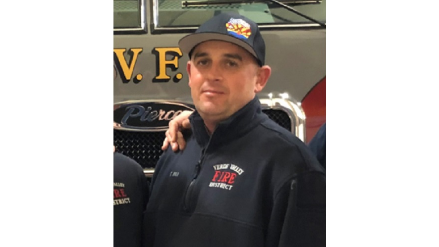 Firefighter Tyrone Bell with the Verde Valley Fire District in Cottonwood, AZ, died of COVID-19 complications on Monday, Oct. 18, 2021.