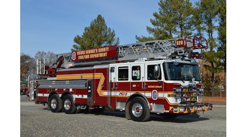 The Prince George&rsquo;s County, MD, Fire/EMS Department developed a standard design for its rear-mount aerial ladders. It incorporates a wide array of portable ground ladders and chassis components, which permits the department&rsquo;s Apparatus Maintenance Division to minimize vehicle downtime.
