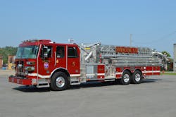 The Syracuse, NY, Fire Department has a long history of operating with Sutphen 95-foot mid-mount aerial towers. The department maintains several Sutphen towers as reserve units, which permits the department’s truck companies to switch out into nearly identical vehicles when a front-line unit is undergoing preventative maintenance or other repairs. The Syracuse, NY, Fire Department has a long history of operating with Sutphen 95-foot mid-mount aerial towers. The department maintains several Sutphen towers as reserve units, which permits the department’s truck companies to switch out into nearly identical vehicles when a front-line unit is undergoing preventative maintenance or other repairs.