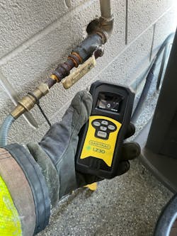 Some meters signal the presence of gas via an audible tone (a lower pitch for less gas, a higher pitch for more gas). They still are suitable for use for a gas investigation, but their different operation compared with other meters hammers home the importance for firefighters to be closely familiar with their metering devices and know how the devices are calibrated. Some meters signal the presence of gas via an audible tone (a lower pitch for less gas, a higher pitch for more gas). They still are suitable for use for a gas investigation, but their different operation compared with other meters hammers home the importance for firefighters to be closely familiar with their metering devices and know how the devices are calibrated.