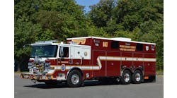 The Prince George&rsquo;s County, MD, Fire/EMS Department recently placed into service this 2021 Pierce Enforcer two-door, walk-in rescue that has extensive cab and body compartmentation. It&rsquo;s built on a 223&frac12;-inch wheelbase and has an overall length of 38 feet 1 inch.
