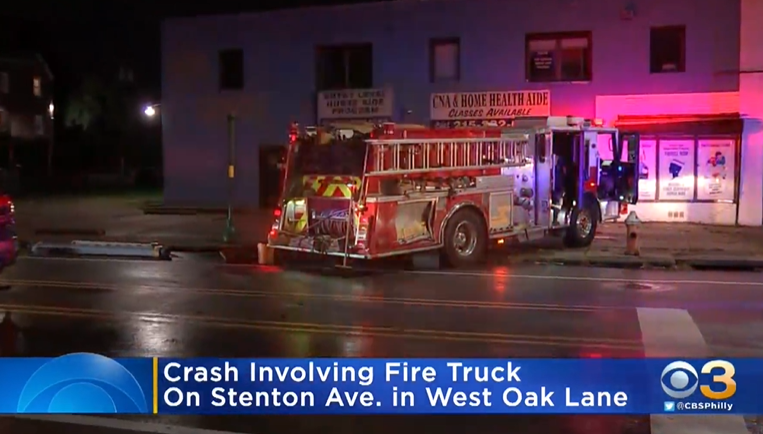 Philadelphia Fire Department Pumper Crash