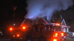 Allentown, PA, fire crews battle a dwelling fire that turned fatal overnight on Nov. 23, 2021. Allentown, PA, fire crews battle a dwelling fire that turned fatal overnight on Nov. 23, 2021.